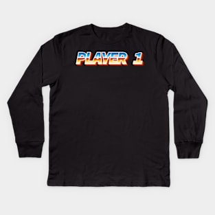 Player 1 Kids Long Sleeve T-Shirt